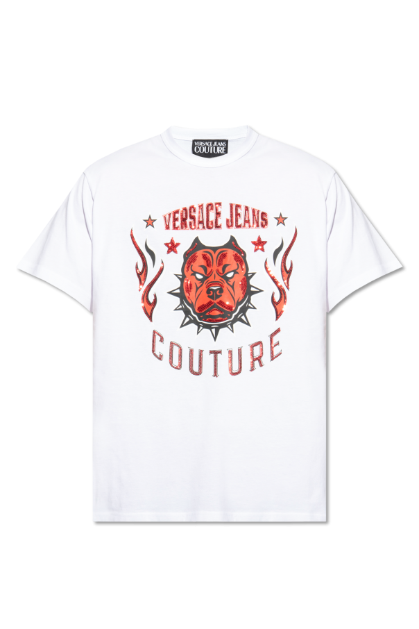 Versace Jeans Couture Printed Tshirt Men's Clothing Vitkac